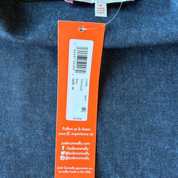 Jude Connally Denim Top. Size M. Navy. NWT. - Picture 5 of 6